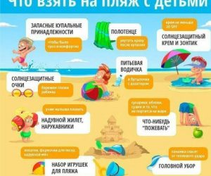 Что взять с собой на пляж с детьми